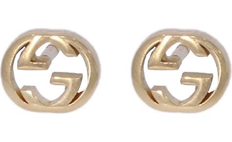 gucci ohrstecker gold|Gucci Interlocking Ohrstecker in 18.